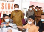 Bupati Sergai Tinjau Gebyar Vaksinasi Yang Diikuti Ribuan Masyarakat Sangat Antusias