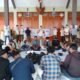 AMPTI Berdoa bersama di pendopo rumah dinas Wakil Bupati Tulungagung. Kamis ( 24/2/2022). (Foto/Humas).