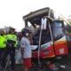 Bus kondisi ringsek berat. Minggu (27/02/2022). (Foto/Humas).