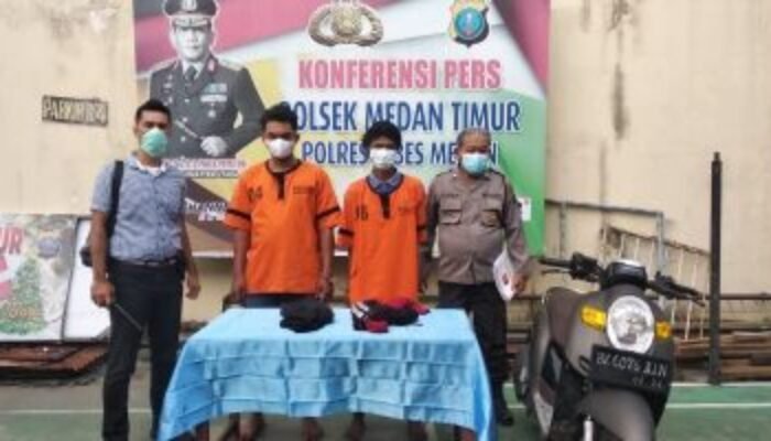 Beraksi Puluhan Kali, Akhirnya Pelaku Curanmor Menyerah di Polsek Medan Timur
