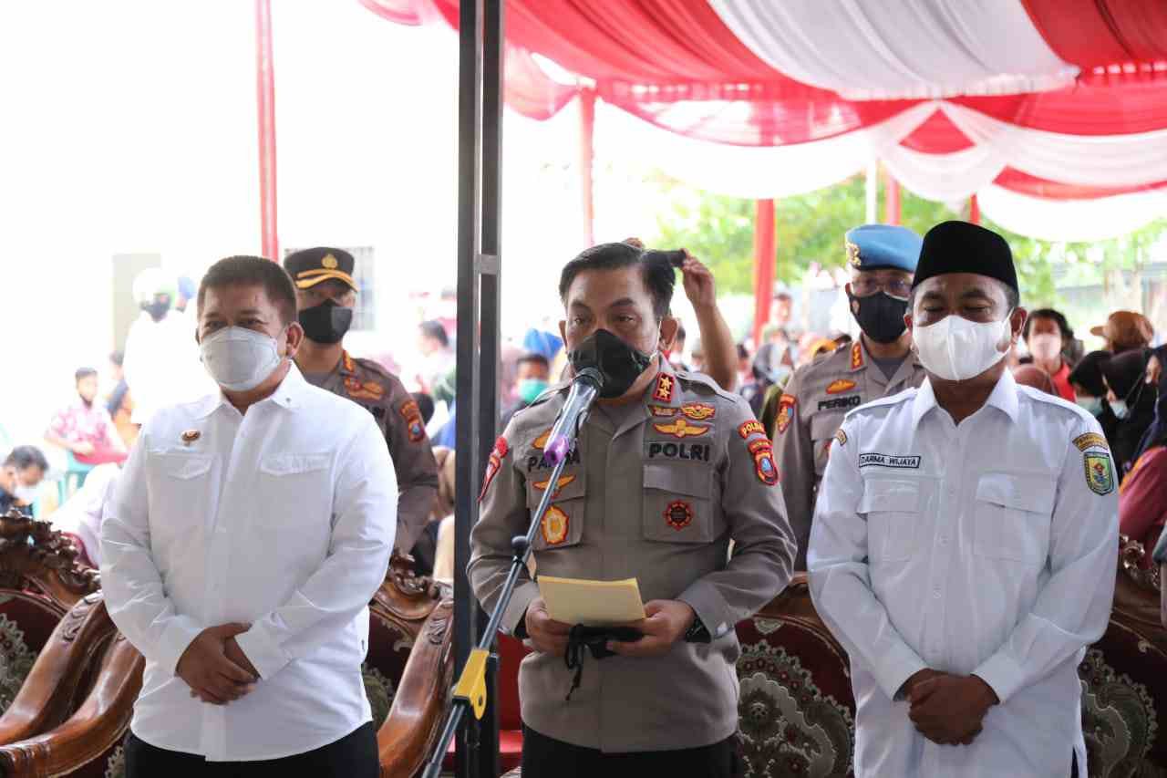 Kapoldasu saat paparan vaksin. (Foto: Humas).