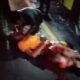Korban Lakalantas Supriadi, terbaring di Jalinsum dengan kondisi sekarat. (Foto: Humas)