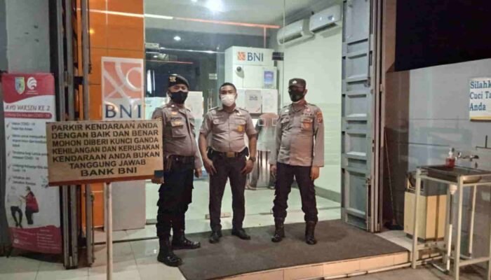 Tim Patroli Polsek Indrapura, Sambangi Pos Pengamanan Objek Vital, Cegah 3C