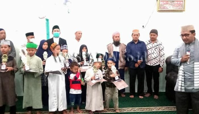 Rafa Ardiansyah Juara I Lomba Azan Ditutup Sekaligus Merayakan Isra’ Mi’raj 1443 H