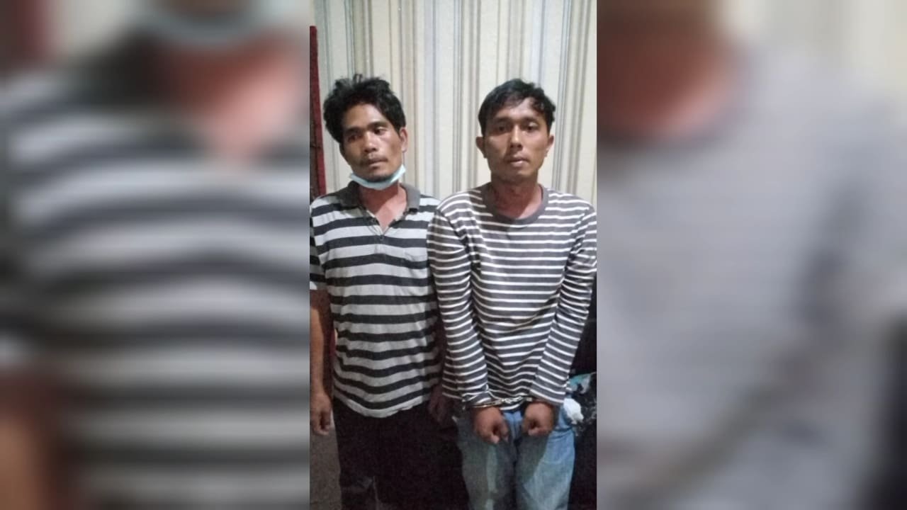 Kedua pelaku. Rabu (09/3/2022). (Foto/Humas).