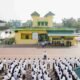 Bupati Sergai saat jadi inspektur upacara. Rabu (16/3/2022). (Foto/Humas).