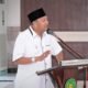 Plt Bupati Langkat Afandi saat pidato sambutan. Rabu (16/3/2022). (Foto/Humas).