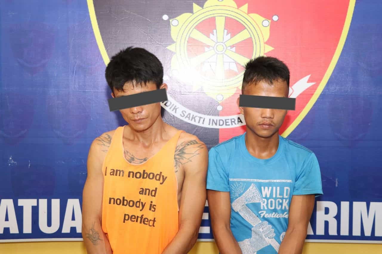 Kedua pelaku penjabretan. Rabu (23/3/2022). (Foto/Humas).