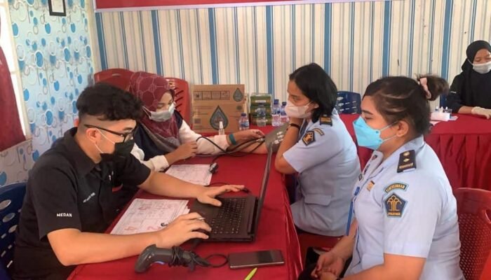 Rutan Perempuan Medan Kanwil Kemenkumham Sumut Gelar Donor Darah Pada HBP ke 58