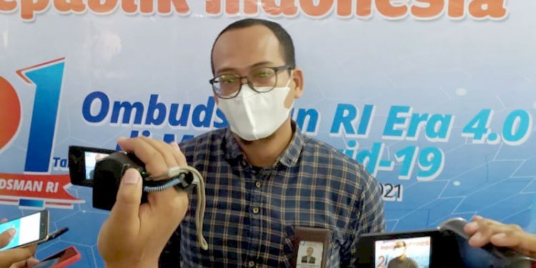 Asisten pemeriksaan Ombudsman saat diwawancara. Rabu (23/3/2022). (Foto/Istimewa).