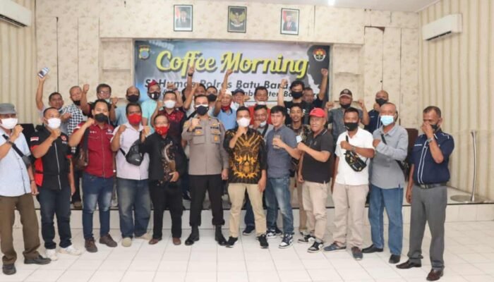 Sambut Ramadhan 1443 H Polres Batu Bara Gelar Coffee Morning Dengan Insan Pers