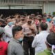 Minta tangkap pelaku Korupsi Ekspor minyak goreng, Massa Raksahum demo di depan kantor PT Wilmar di Jalan Putri Hijau. (Foto: Tim).
