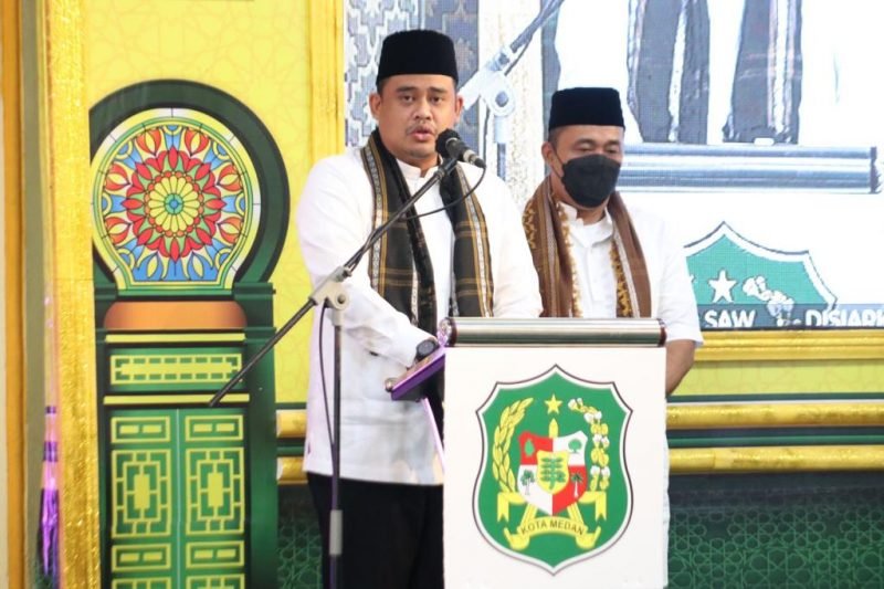 Bobby Nasution Berharap Peringatan Isra Mi'raj Perkuat Landasan Pejabat Pemko Medan Layani Masyarakat