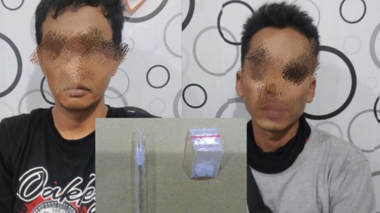 Tersangka dan barang bukti. (Foto: Humas).
