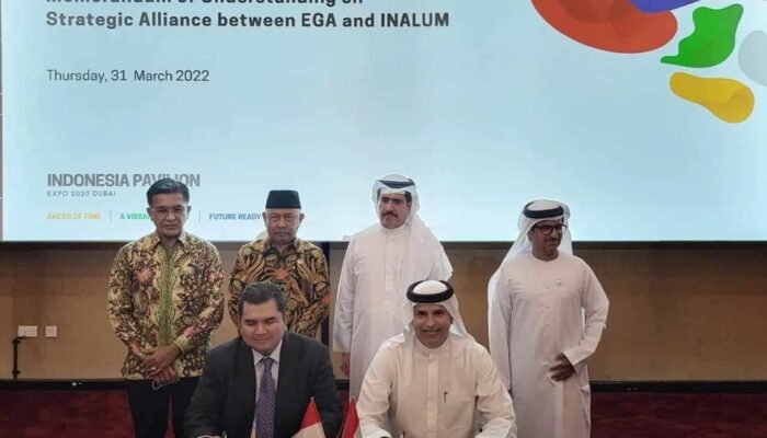 Langkah Strategi Ekspansi Produksi INALUM Tandatangani MoU dengan Emirates Global Aluminium