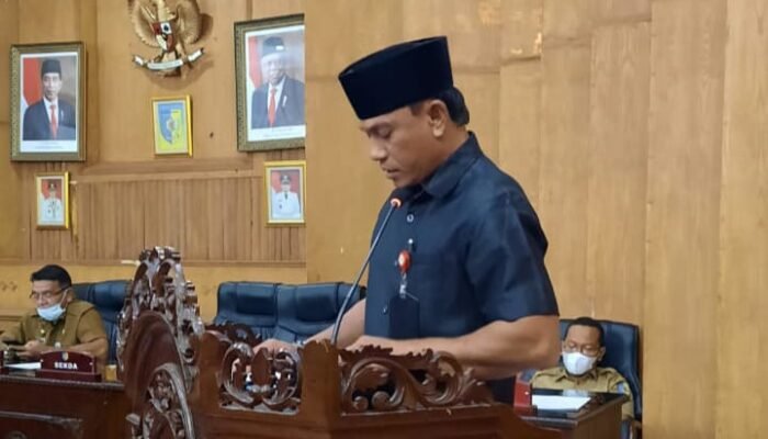 Rapat Paripurna DPRD , Fraksi Nasdem Sambut Positif Usulan Ranperda Batu Bara