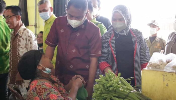 Bupati dan Wabup Sergai Amati Pasar Ikut Grebek Dahsyat, Kondisi Stok Komoditas Masih Cukup