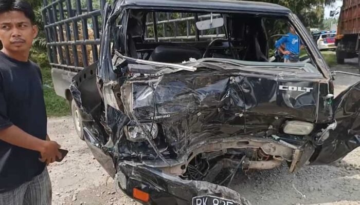 Kecelakaan Maut Di Jalinsum Batu Bara, Eltor Vs Dum Truk, 1 Tewas 2 Luka Ringan