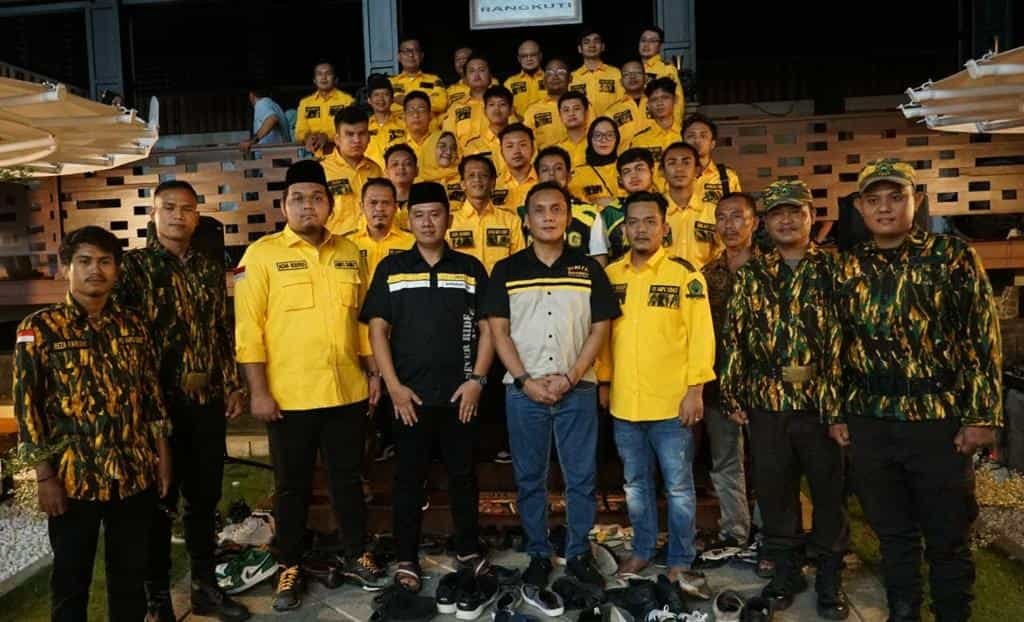 Ketua AMPG Sumut bersama struktur. (Foto/Ist).
