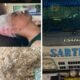 Bus Sartika dan korban meninggal dunia akibat pelemparan batu, Ahmad Alwi, warga Desa Indrayaman, Batu Bara. (Foto: ist)