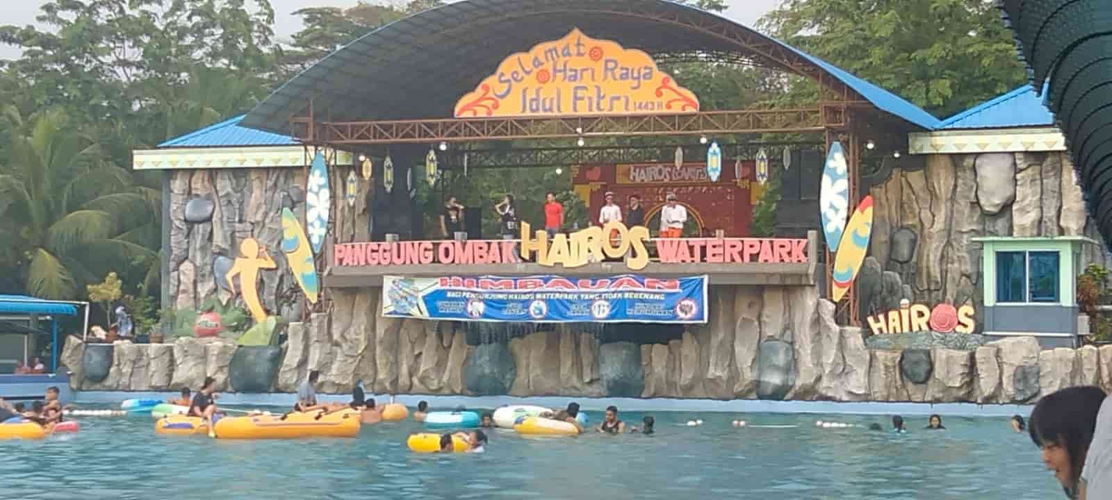 Kondisi Hairos Water Park. (Foto: Abdul Meliala).