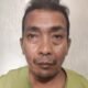 Pelaku pengedar sabu, Agus saat berada di Sat Narkoba Polres Batu Bara. Selasa (31/5/2022). (Foto/Humas).