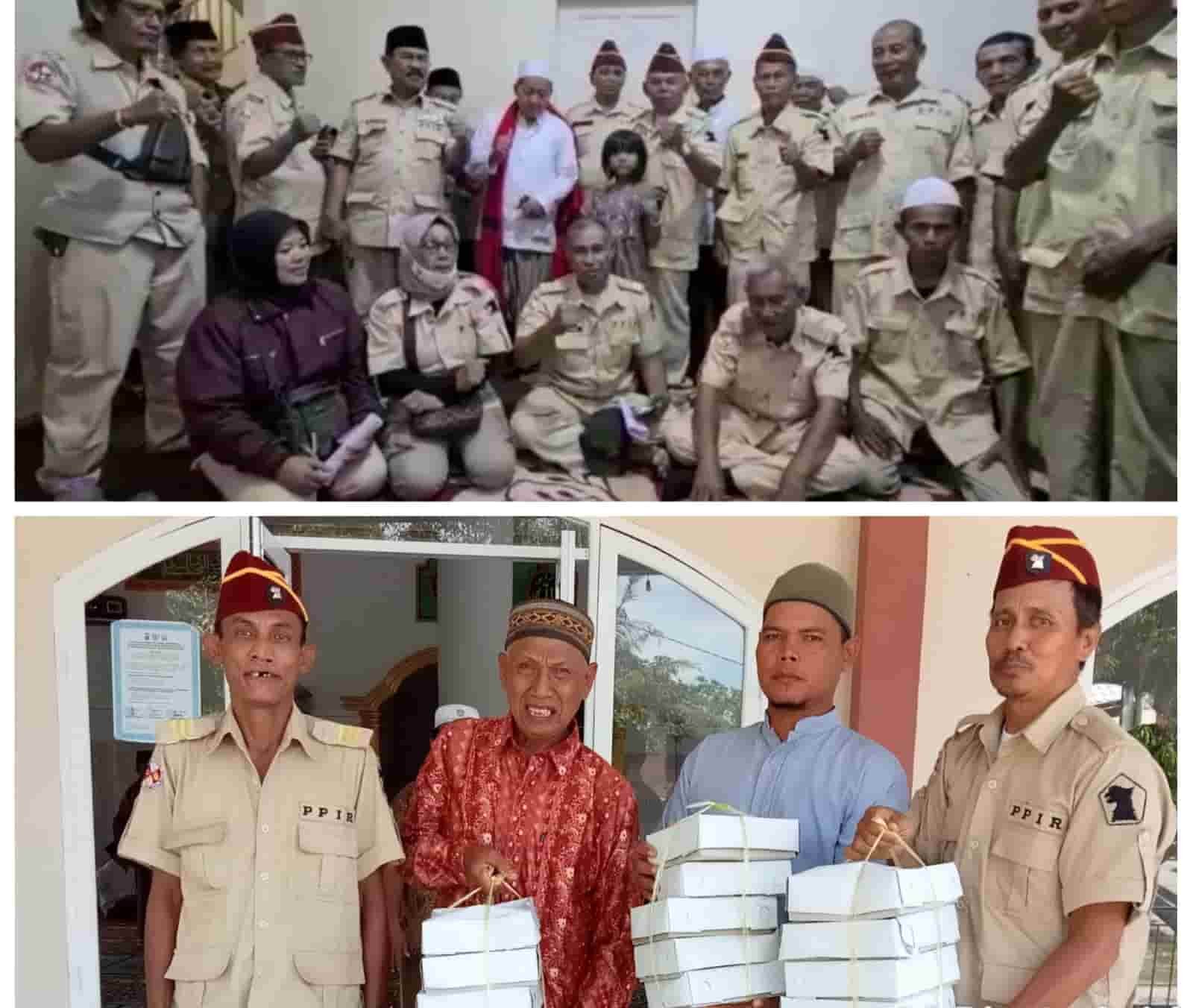 PPIR Batu Bara saat berbagi dari masjid ke masjid di tiga kecamatan, dan pengurus PPIR. Minggu (22/05/2022). (Foto/Humas).