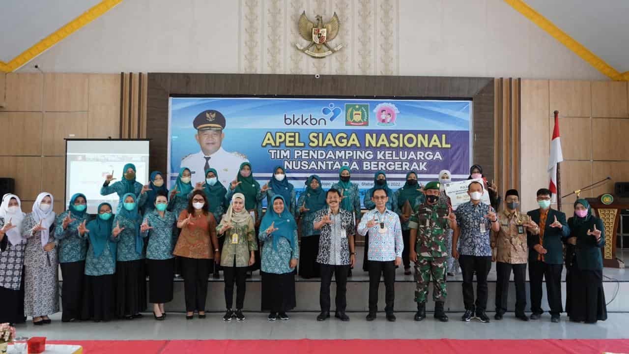 Bersama 541 Perwakilan Kabupaten/Kota ikuti Apel Siaga Nasional. (Foto/Humas).