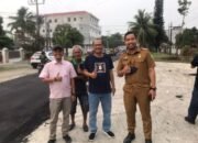 Berkat Upaya Antonius Tumanggor, Jalan Danau Marsabut Diaspal