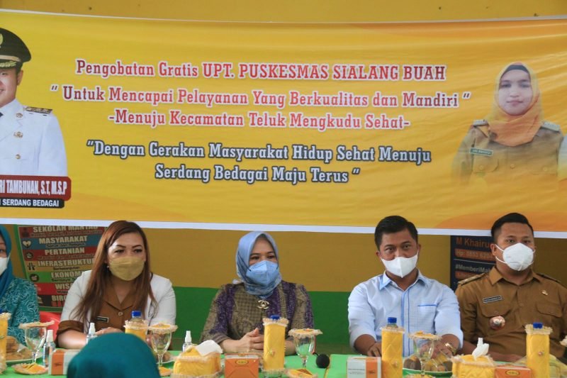 Gelar Pengobatan Gratis, Ketua TP PKK Sergai Berharap Terus Dilaksanakan
