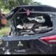 Kondisi mobil Xpander yang ringsek ditabrak Kereta Api Sri Bilah di lokasi kejadian