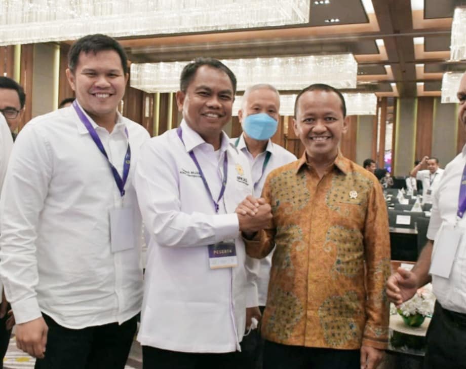 Bupati Serga dan Wabup saat ikuti rakernas dan bersama beberapa menteri. (Foto/Humas).