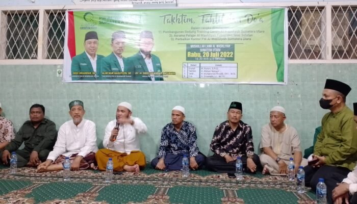 Al Washliyah Sumut Bermunajat Pembangunan Training Center dan Asrama Pelajar di Nisel