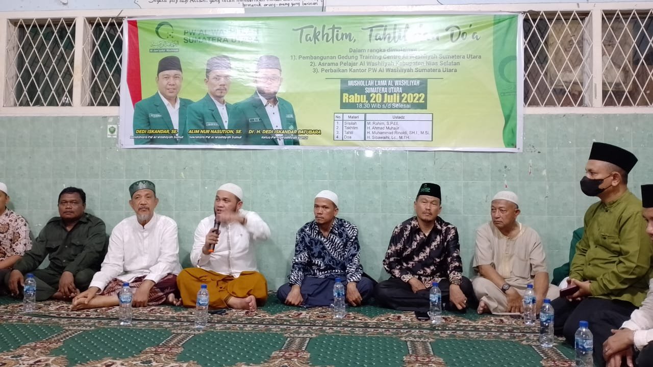 Al Washliyah Sumut Bermunajat Pembangunan Training Center dan Asrama Pelajar di Nisel