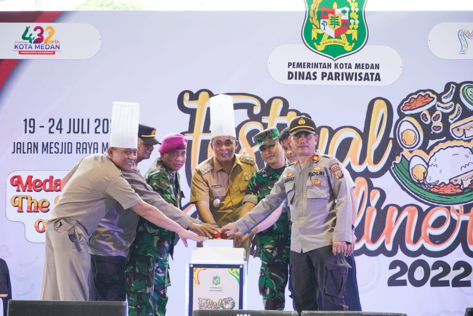 Aulia Rachman Buka Festival Kuliner The Kitchen of Asia Sebenarnya Jati Diri Warga Medan