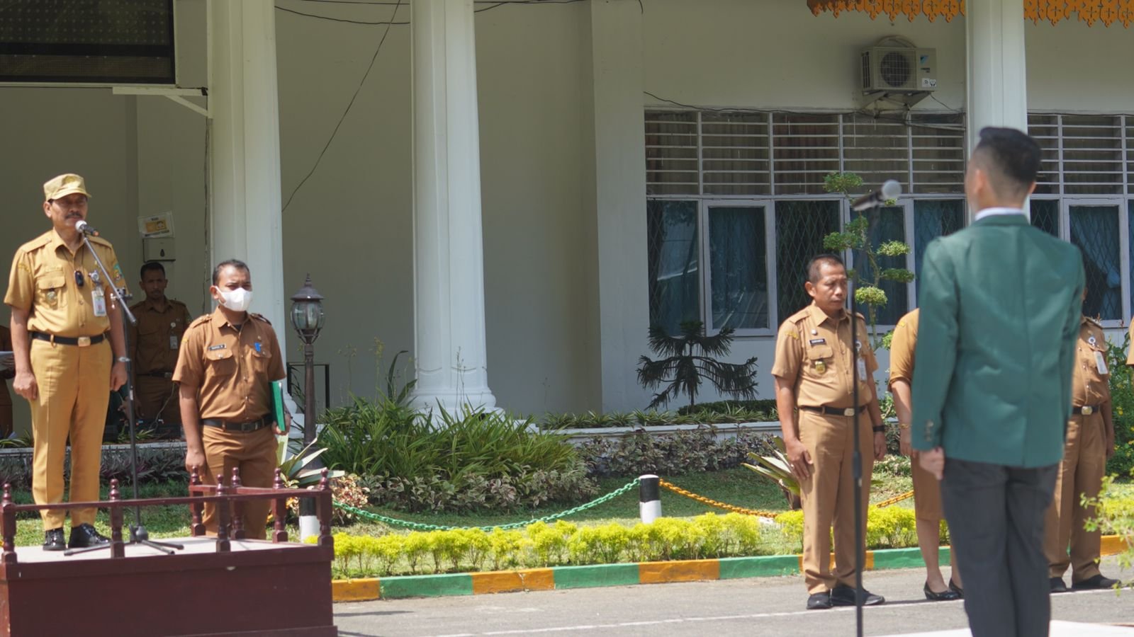 Dilepas Bupati Langkat, 174 Mahasiswa FISIP USU PKL di Padang Tualang