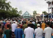 Warga Binaan Rutan I Medan Penuhi Shaf Salat Idul Adha 1443 H