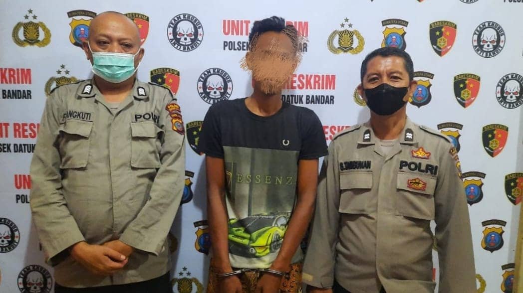 Pelaku tindak pidana penganiayaan dan kekerasan saat di gelandang di Polsek