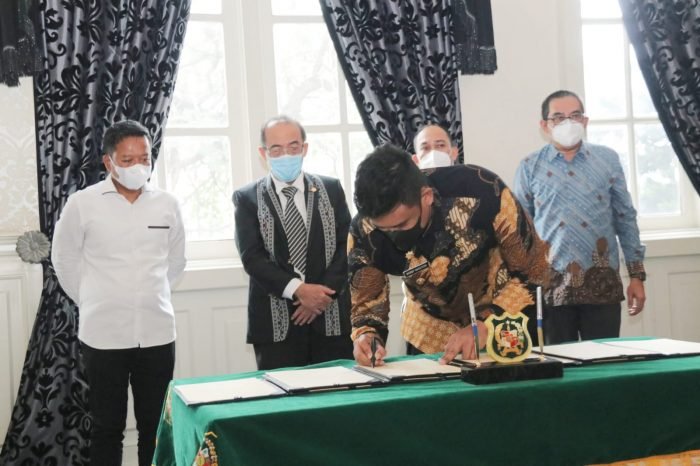 Pemko Medan Tandatangani MoU Dengan USU, Persi, Asita & PHRI