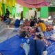 Suasana pemotongan hewan Qurban di Masjid Taqwa Desa Aras, Kecamatan Air Putih
