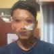 Wd alias Wira usai dihajar massa di Desa Tanah Rendah, Kecamatan Air Putih, Batu Bara. (Foto : humas)