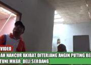 MKGR Deli Serdang Serahkan Bantuan kepada Korban Puting Beliung di Hamparan Perak