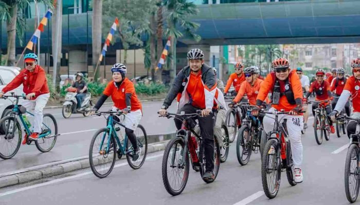 Bobby Nasution Gowes Bersama MSC: Bersepeda Tingkatkan Kualitas Udara