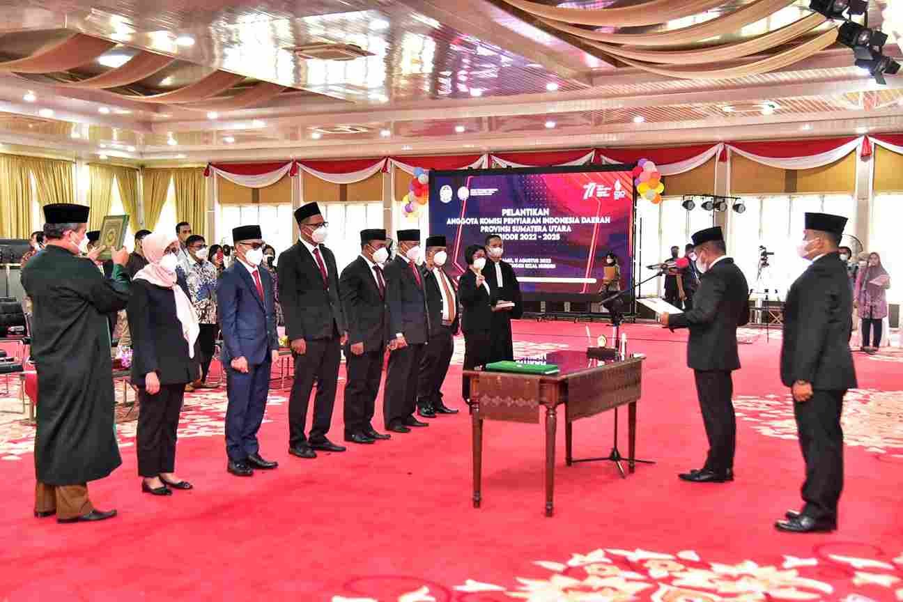 Edy Rahmayadi Lantik Tujuh Komisioner KPID Sumut Penyiaran Perlu Diberikan Perhatian Khusus
