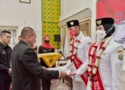Gubernur Sambut Anggota Paskibraka Nasional Asal Sumut Mario dan Marfa