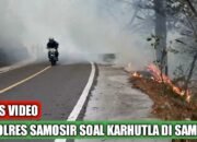 Penegasan Kapolres Samosir soal Kebakaran Perbukitan Danau Toba