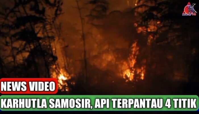 Kebakaran Perbukitan Danau Toba Belum Padam, Api Terpantau di 4 Titik