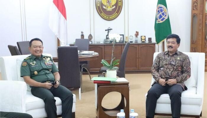 Menteri ATR Terima Silaturahmi Kepala Staf Angkatan Darat