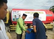 Prihatin Air PAM Mati, PD Alwashliyah Batu Bara Bantu Air Bersih di Tanjung Tiram