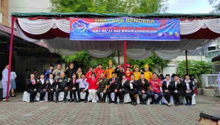 PSMTI Sumut Rayakan HUT ke-77 RI, Wong Chun Sen: Generasi Muda Harus Memiliki Semangat Juang